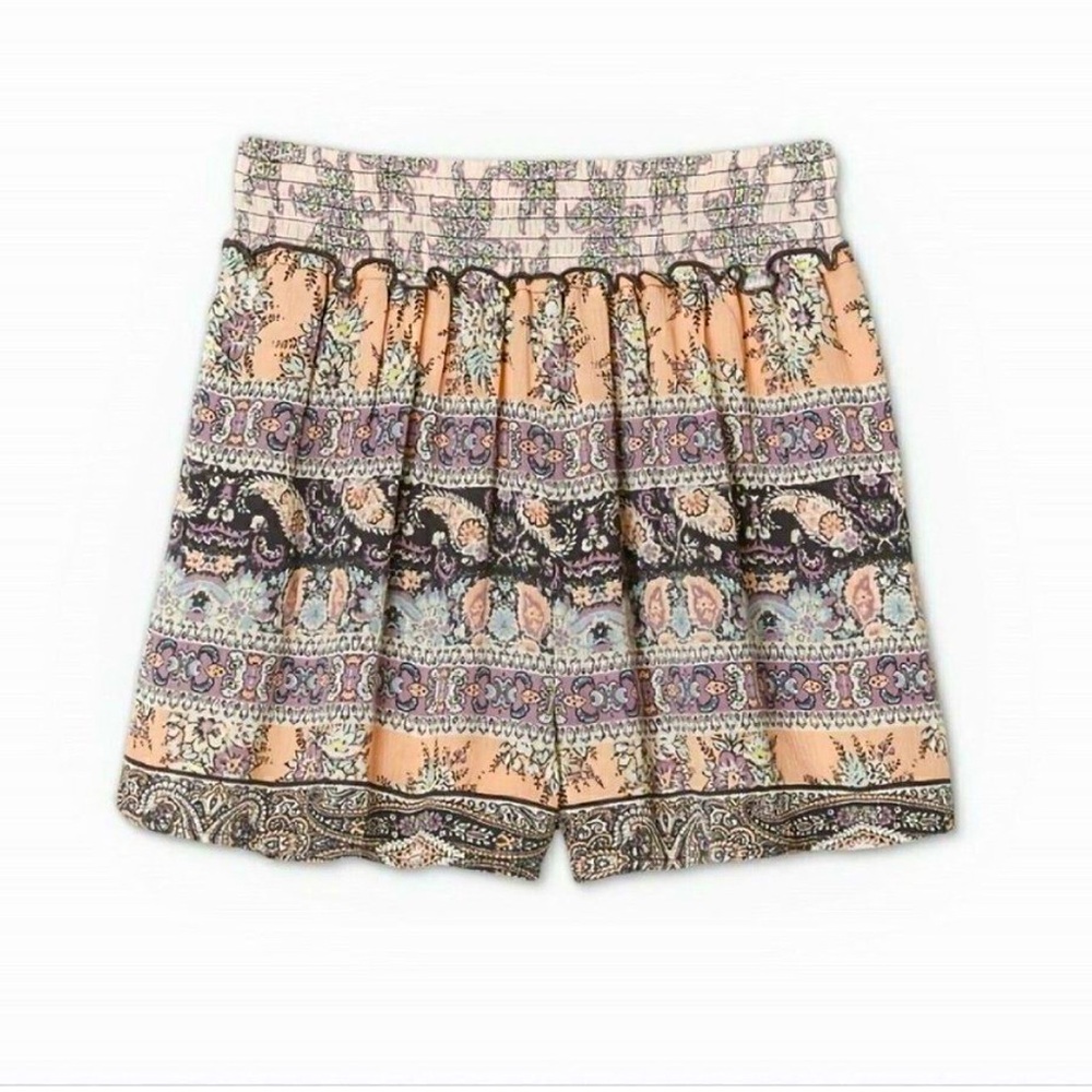 Art Class, Girl’s Smocked Waist Boho Shorts, Size 10/12